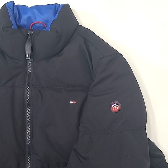 Tommy Hilfiger Puffer Jacket Full Zip Quilted Puff Down Sports Ski Snow Coat Med - Picture 10 of 16